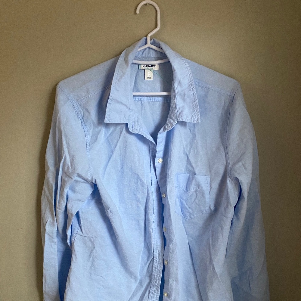 Blue Chambray Button front Old Navy Shirt